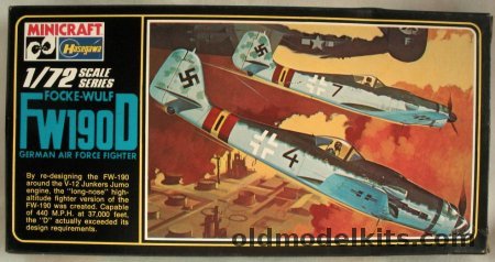 Hasegawa 1/72 Focke-Wulf FW-190D-9 Dora - III/JG54 Oct 1944 / JG26 1944 - (FW190D9), 105 plastic model kit